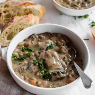 Instant Pot Wild Rice & Mushroom Soup