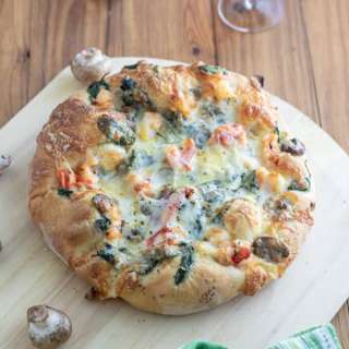 Lobster Pizza with Spinach and Gouda