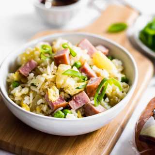 Ham Garlic Sausage & Pineapple Fried Rice