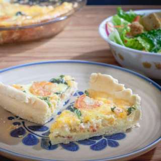 Shrimp & Asparagus Quiche