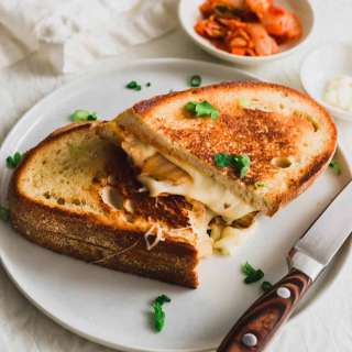 Quick and Easy Kimchi Grilled Cheese