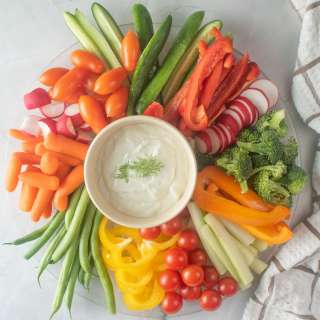 Crudités Platter| Simple Veggie Board