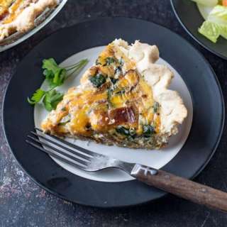 Spinach and Caramelized Onion Quiche