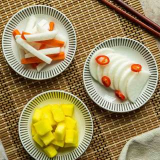 Pickled Daikon Radish - 3 ways