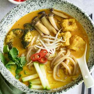 Vegan Laksa Curry Noodle Soup