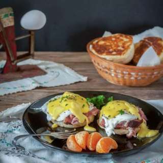 Eggs Benedict with Homemade Muffins