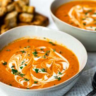 Roasted Tomato and Red Pepper Soup