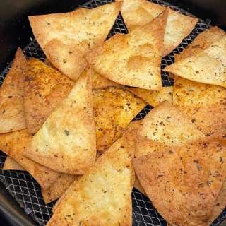 Air Fryer Flour Tortilla Chips