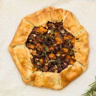 Red Onion, Feta and Sweet Potato Galette