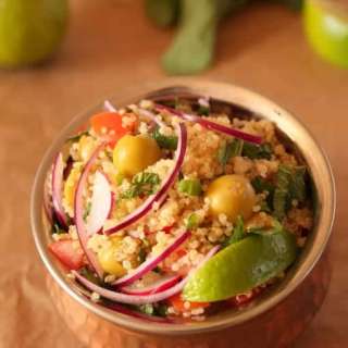 15 Min Vegetable Rice Quinoa Salad