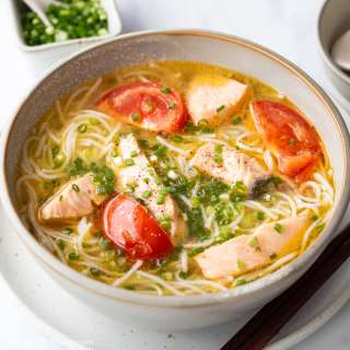 30-minute Salmon Noodle Soup