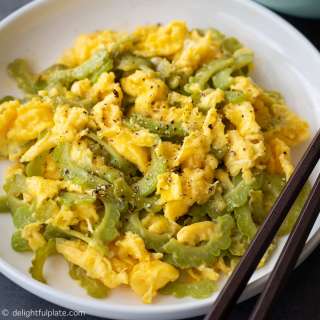 Vietnamese Bitter Melon Stir-Fry with Eggs