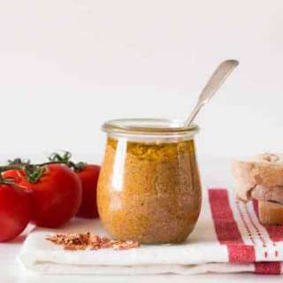 Rose Petal and Roasted Tomato Pesto