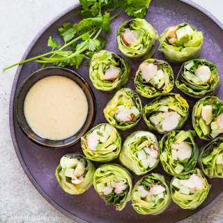 Lobster Fresh Spring Rolls with Sesame Dipping Sauce