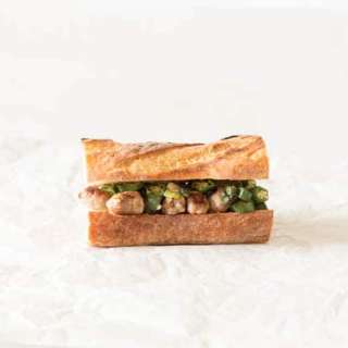 Sausage Okra Sandwich - Sierra Leone Flavours
