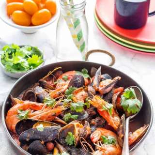 Mussels and King Prawns Rougaille