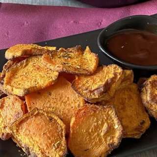 Air Fryer Sweet Potato Slices