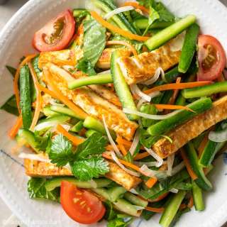 Tofu Salad with Cucumber
