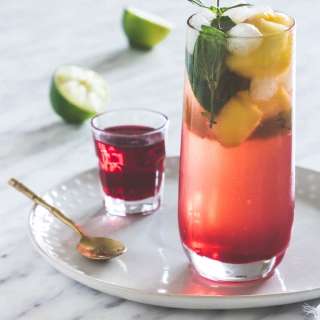 Hibiscus Whisky Sour