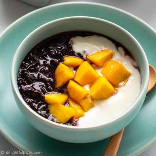 Pressure Cooker Black Sticky Rice Pudding