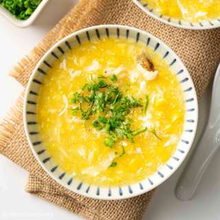 Sweet Corn Soup with Crab Meat