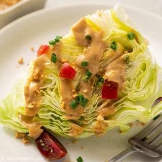 Iceberg Salad with Peanut Dressing