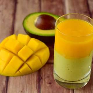 Blender Mango Avocado Smoothie