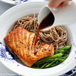 Salmon Soba Noodle Salad