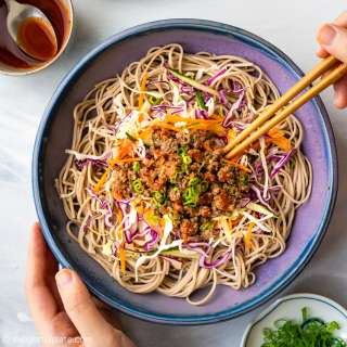 Spicy Beef Soba Noodle Salad