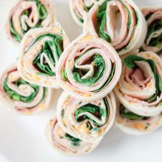 Ranch Cream Cheese Ham Roll Ups