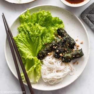 Vietnamese Grilled Beef in Piper Lolot Leaves (Bo Cuon La Lot)