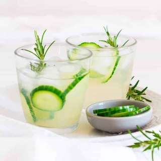 Rosemary and Cucumber Infused Ginger Beer