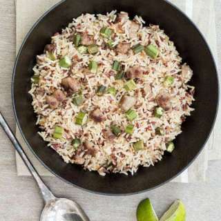 Okra Sausage Fried Rice - Sierra Leone Flavours