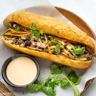 Slow Cooker Vietnamese Pulled Pork Banh Mi