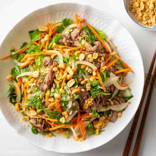 Vietnamese Rare Beef in Lime Juice Salad