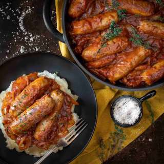 The very best devilled sausages
