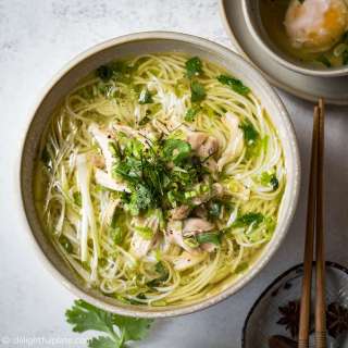 Bún Gà (Vietnamese Chicken Vermicelli Noodle Soup)