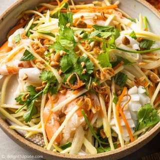 Vietnamese Green Mango Salad with Seafood (Gỏi Xoài Xanh)