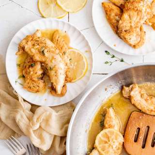Stovetop Lemon Garlic Butter Chicken Tenders