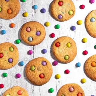 Cheerful Smartie cookies