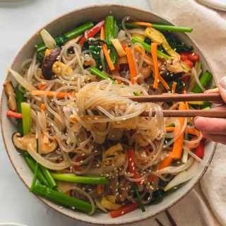 Korean Vegetarian (Veggie) Japchae