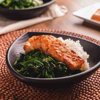 Air Fryer Miso-Glazed Salmon