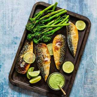 Grilled Mackerel Fillets With Green Goddess Dressing