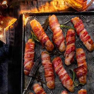 The Best Pigs in Blankets with Whiskey and Honey Glaze