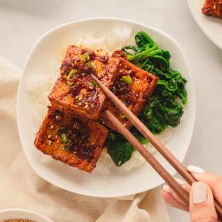 Korean Spicy Braised Tofu (Dubu Jorim)