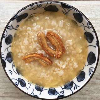 Easy Singapore Chicken Brown Rice Congee