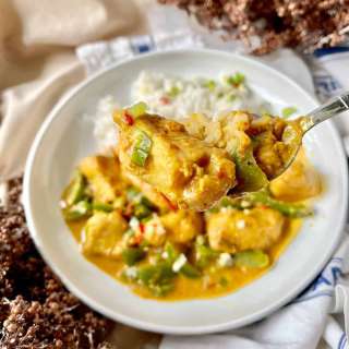 Singaporean Tamarind Coconut Fish Curry