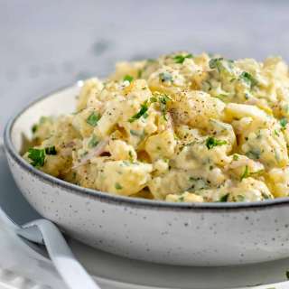 South African Potato Salad with Condensed Milk