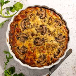 Bacon and Mushroom Quiche