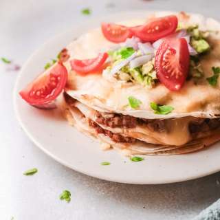 Easy Air Fryer Taco Lasagna